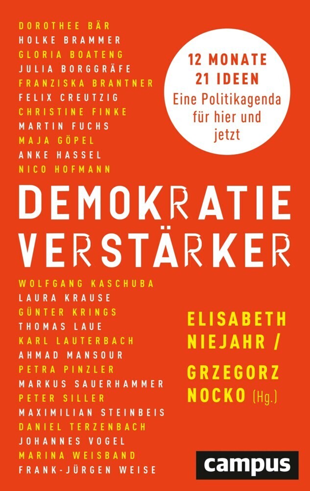 Cover: 9783593513836 | Demokratieverstärker | Elisabeth Niejahr (u. a.) | Taschenbuch | 2021