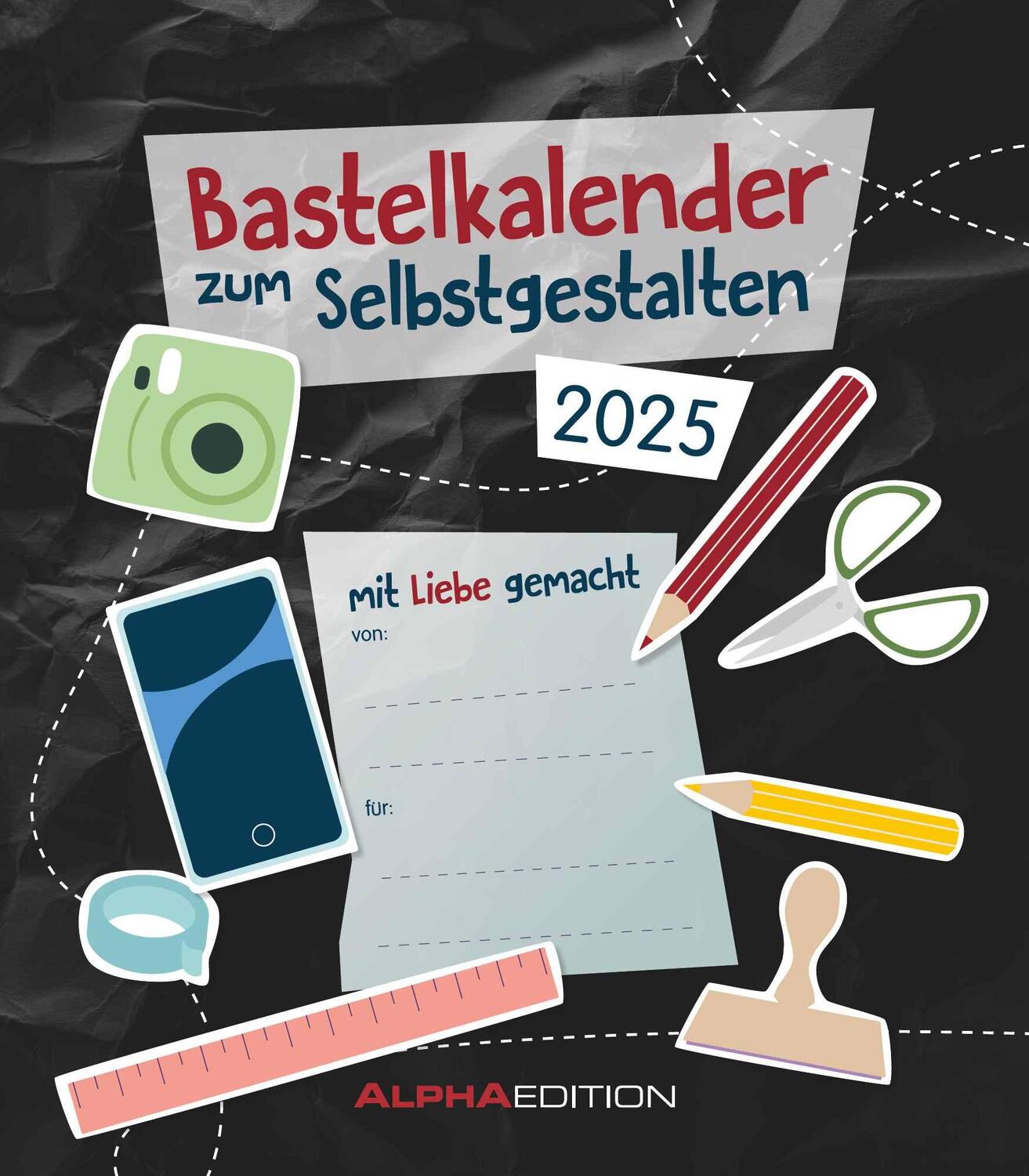 Cover: 4251732341855 | Do-it Yourself schwarz 2025 - Bastelkalender - DIY - 21x24 | Edition