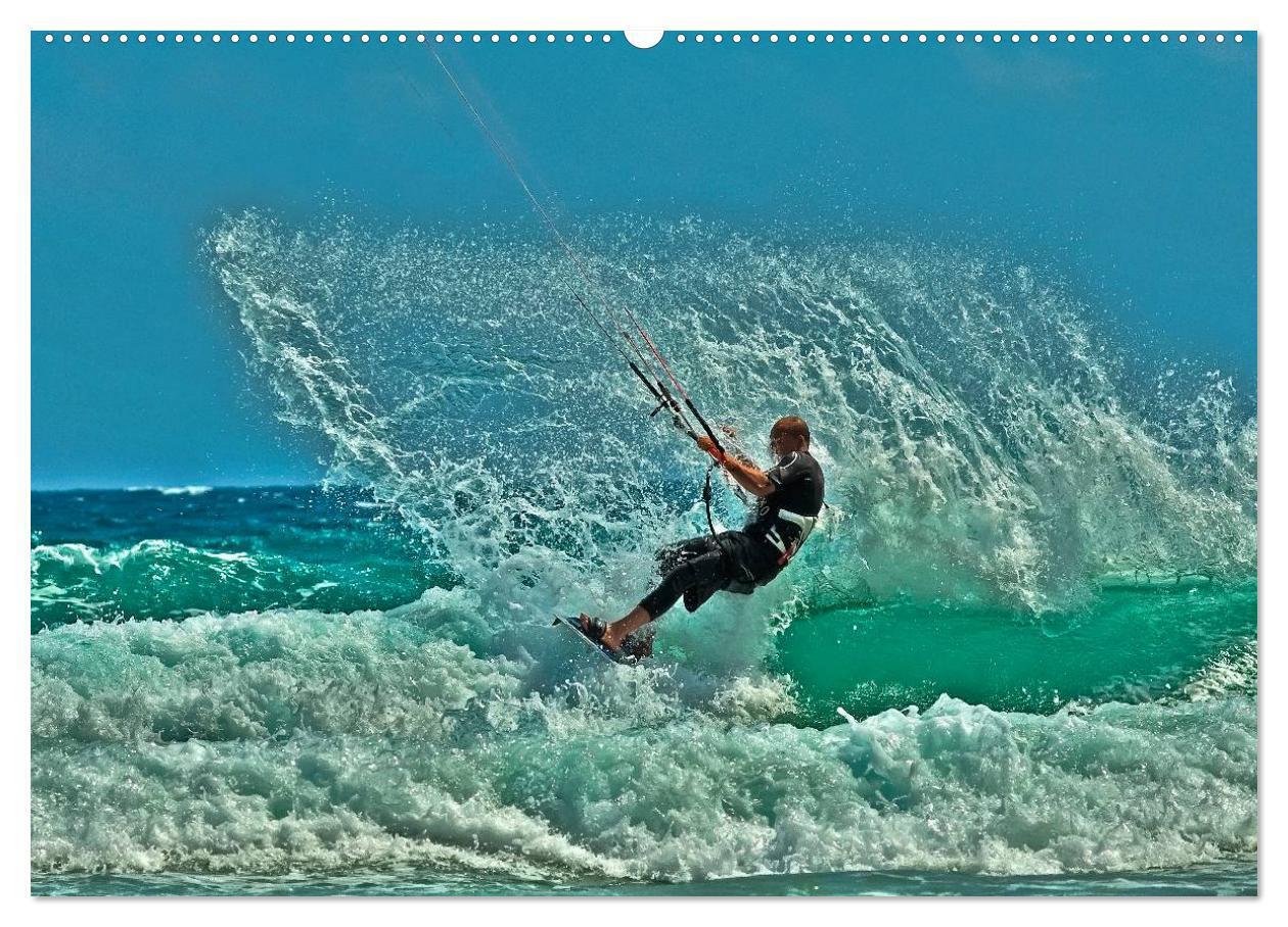 Bild: 9783435726820 | Kitesurfen - über den Wellen (Wandkalender 2025 DIN A2 quer),...