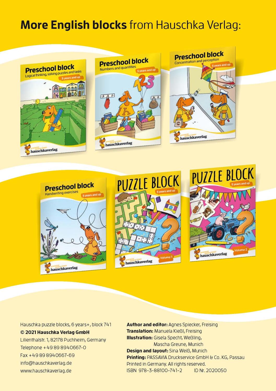 Bild: 9783881007412 | Puzzle Activity Book from 6 Years: Colourful Preschool Activity...