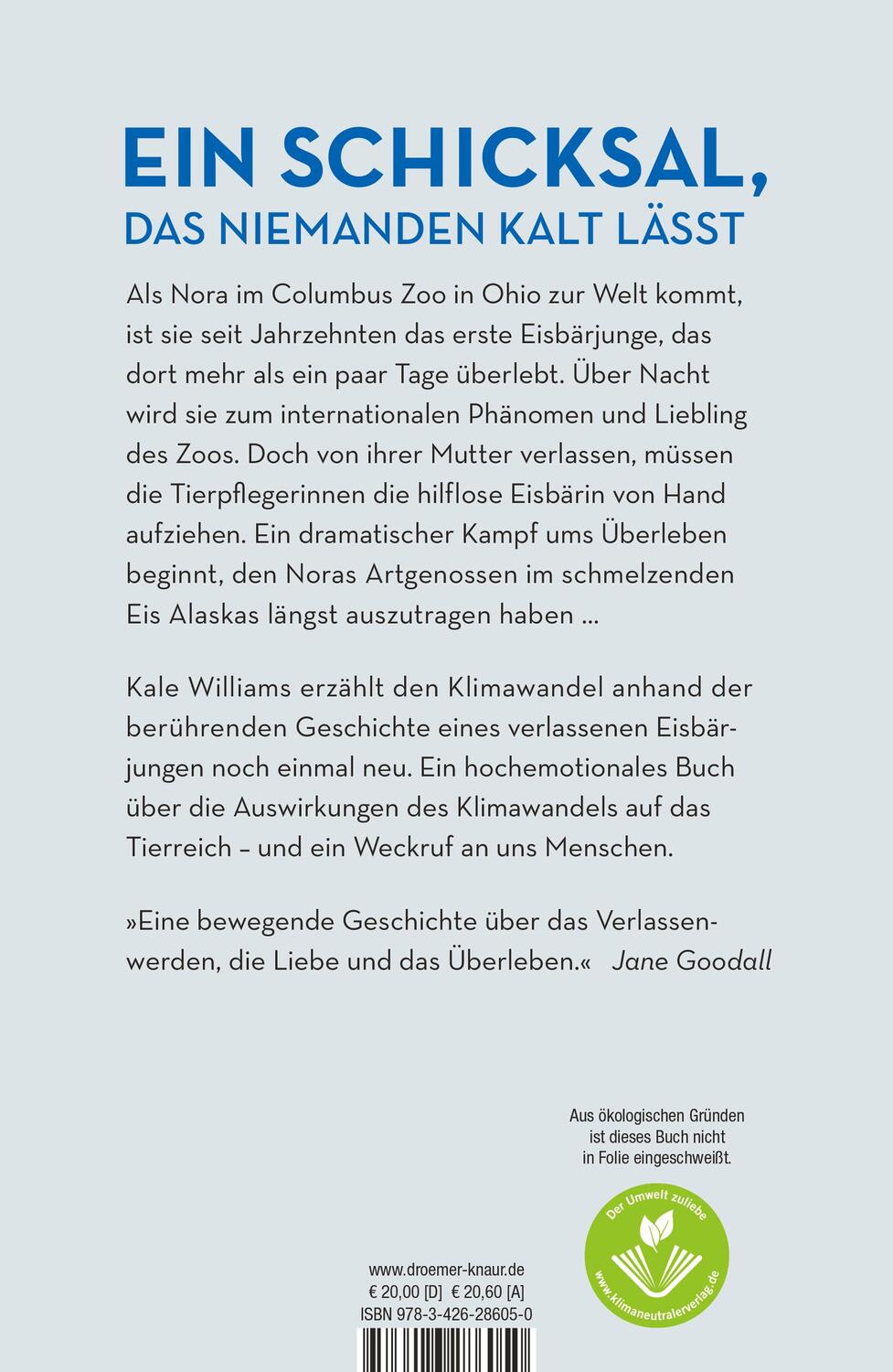 Rückseite: 9783426286050 | Der einsamste Eisbär | Kale Williams | Buch | 312 S. | Deutsch | 2021
