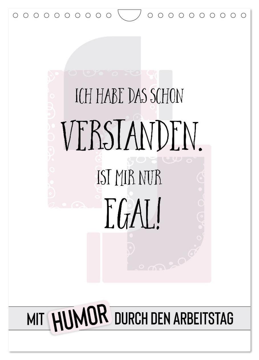 Cover: 9783435897261 | Mit Humor durch den Arbeitstag (Wandkalender 2025 DIN A4 hoch),...