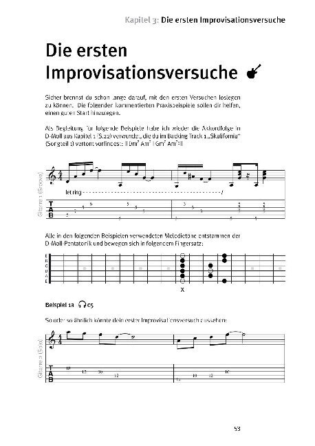Bild: 9783955340223 | Improvisation - der intuitive Weg zum Gitarren-Solo | Christian Holzer