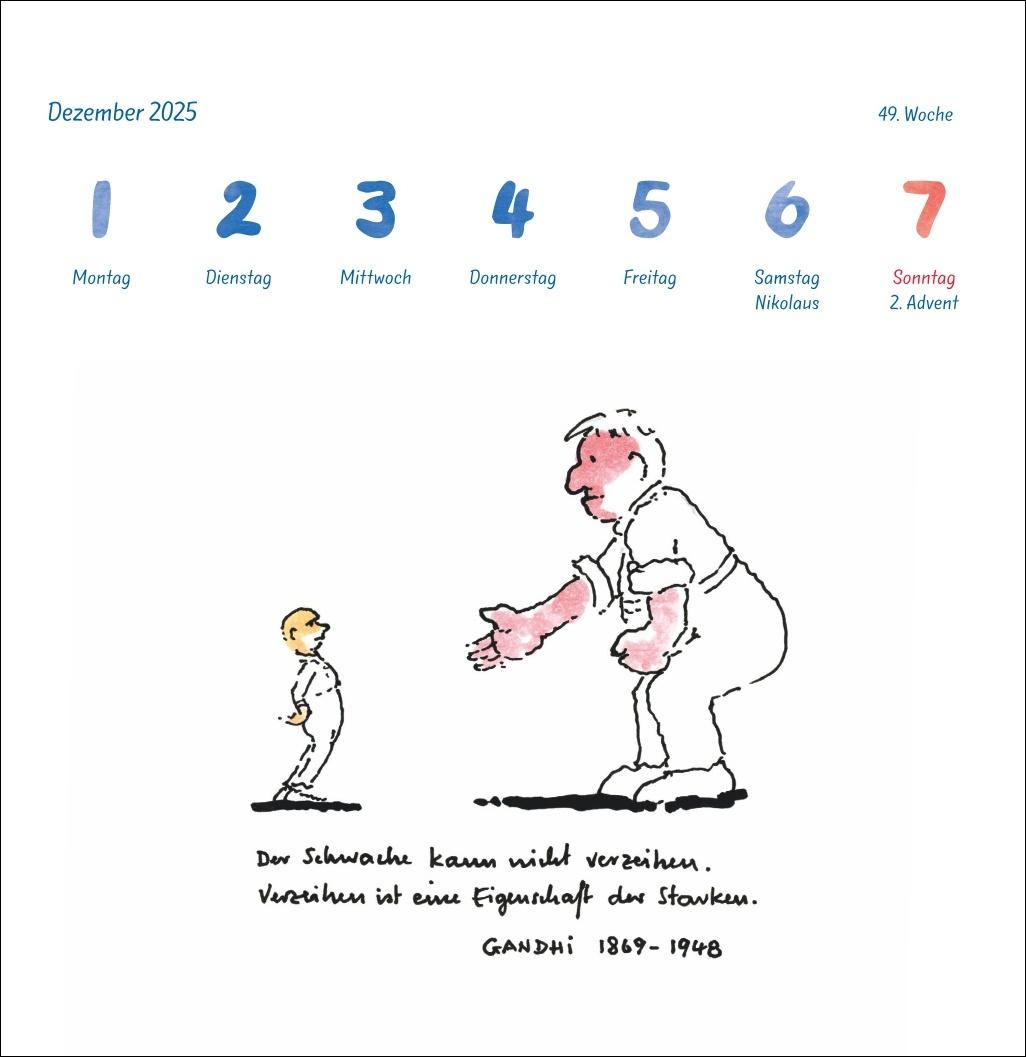 Bild: 9783756408658 | Helme Heine: Philosophisches Premium-Postkartenkalender 2025 | Heine