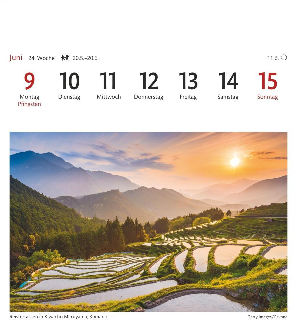 Bild: 9783840034534 | Japan Sehnsuchtskalender 2025 - Wochenkalender mit 53 Postkarten