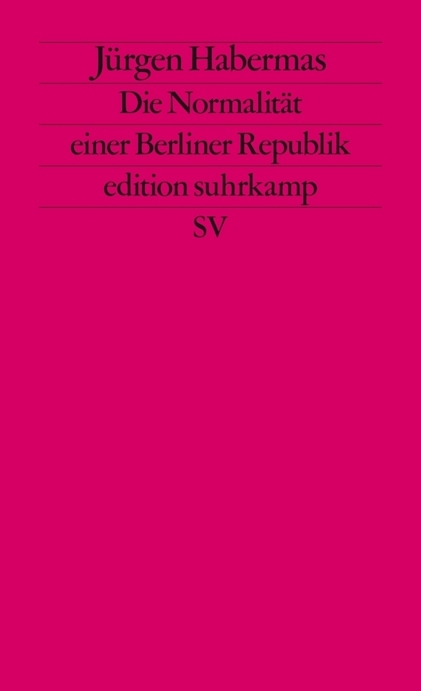 Cover: 9783518119679 | Die Normalität einer Berliner Republik | Jürgen Habermas | Taschenbuch
