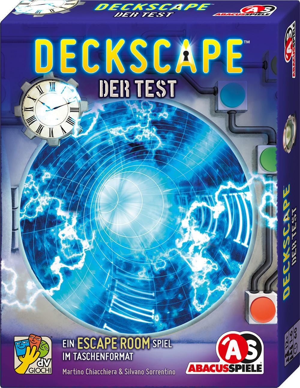 Cover: 4011898381726 | Deckscape - Der Test | Ein Escape Room Spiel im Taschenformat | Spiel