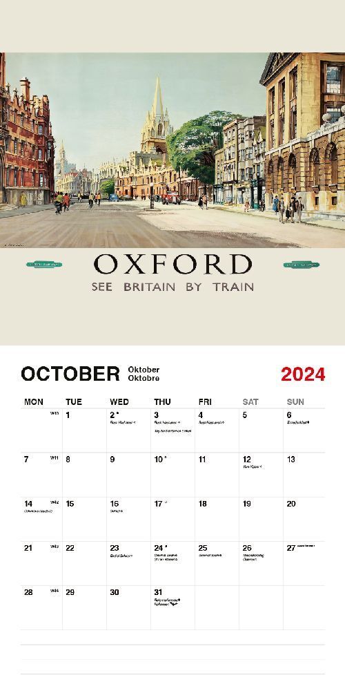 Bild: 9781960825575 | Vintage Railway Posters 2024 | Kalender | 28 S. | Deutsch | 2024
