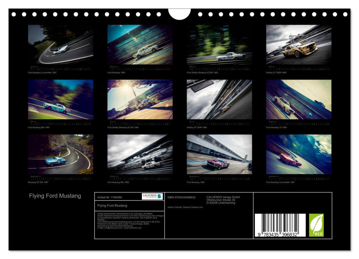 Bild: 9783435396832 | Flying Ford Mustang (Wandkalender 2025 DIN A4 quer), CALVENDO...