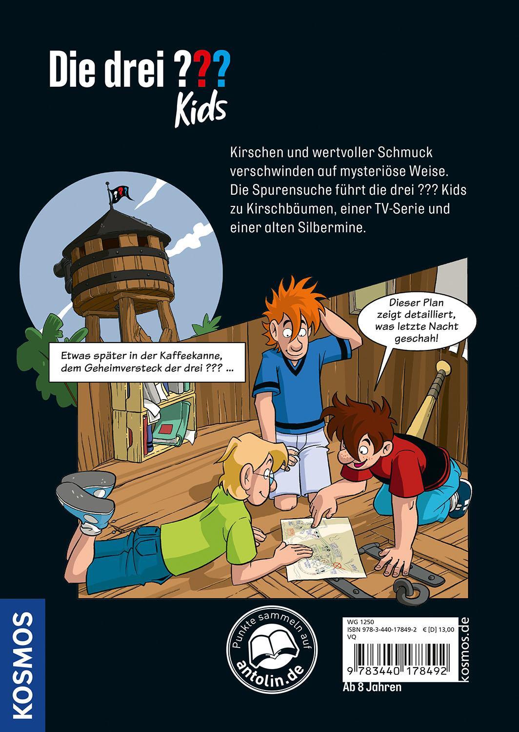 Rückseite: 9783440178492 | Die drei ??? Kids, Das Kirsch-Komplott | Comic | Calle Claus | Buch