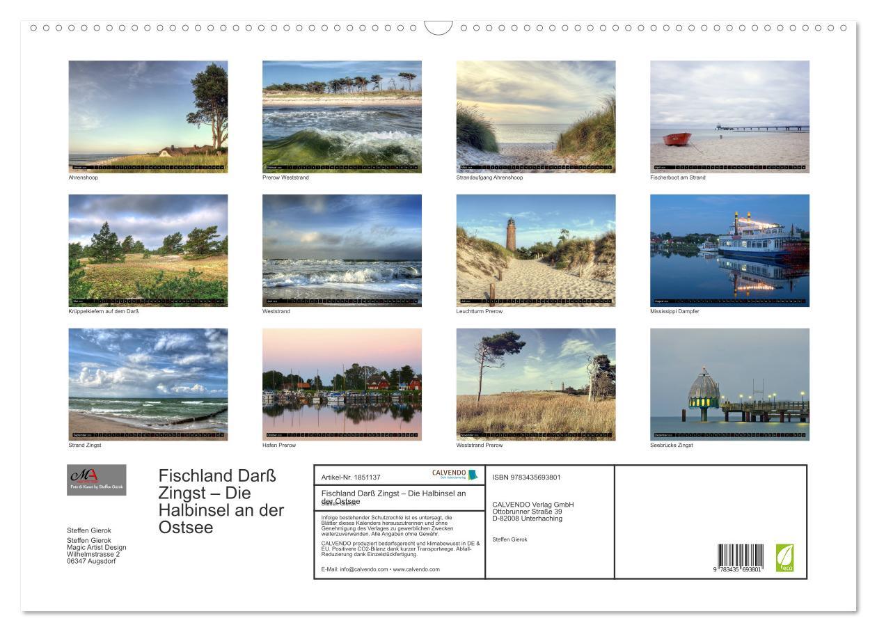 Bild: 9783435693801 | Fischland Darß Zingst ¿ Die Halbinsel an der Ostsee (Wandkalender...