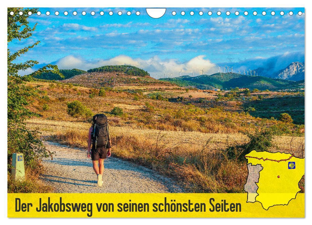 Cover: 9783383026102 | Der Jakobsweg von seinen schönsten Seiten! (Wandkalender 2024 DIN...