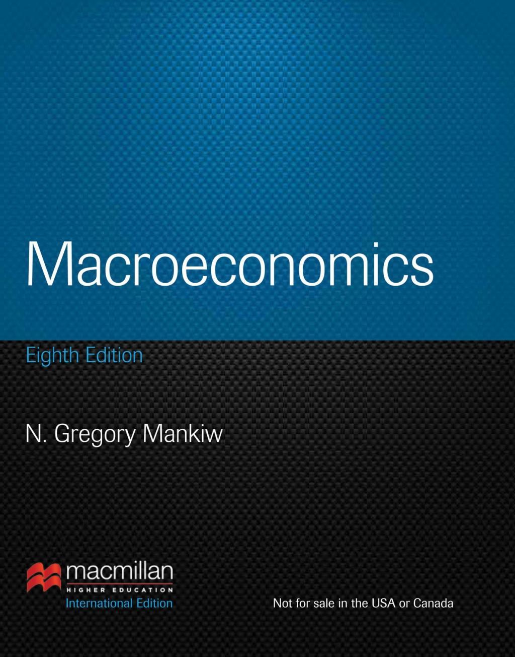 Cover: 9781464121678 | Macroeconomics | International Edition | Nicholas Gr. Mankiw | Buch