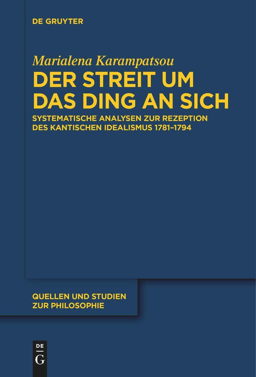 Cover: 9783111620510 | Der Streit um das Ding an sich | Marialena Karampatsou | Taschenbuch