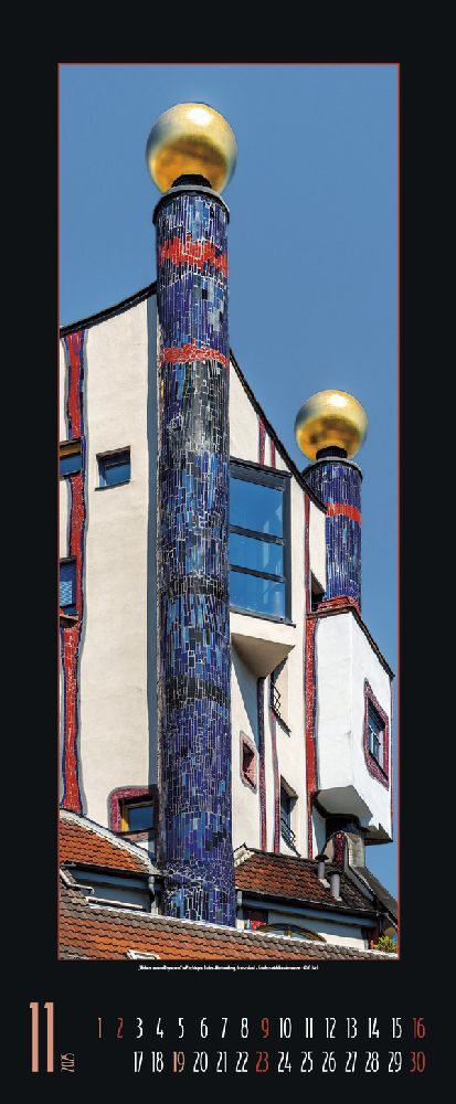 Bild: 9783731875833 | Hundertwasser Architektur 2025 | Korsch Verlag | Kalender | 14 S.