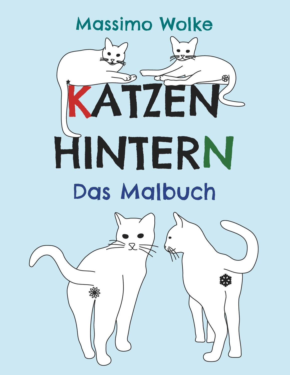Cover: 9783746078342 | Katzenhintern - Das Malbuch | Massimo Wolke | Taschenbuch