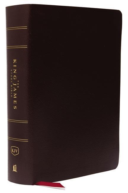 Cover: 9780718079802 | The King James Study Bible, Bonded Leather, Burgundy, Indexed,...