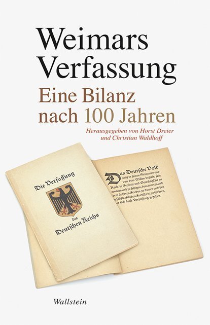 Cover: 9783835336575 | Weimars Verfassung | Eine Bilanz nach 100 Jahren | Dreier (u. a.)
