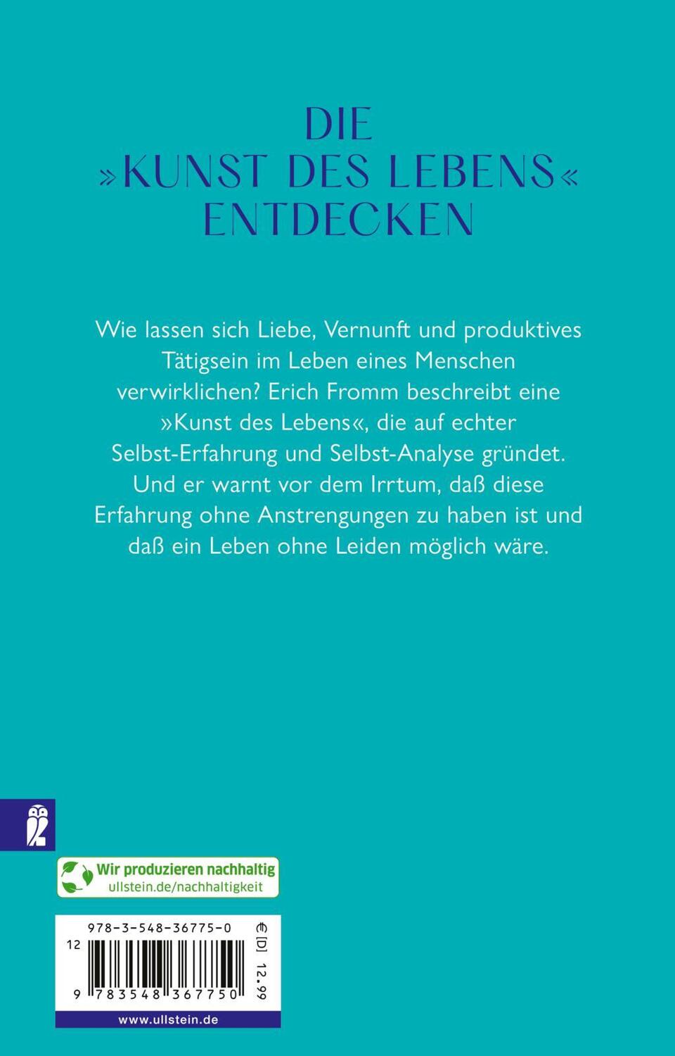 Rückseite: 9783548367750 | Vom Haben zum Sein | Wege und Irrwege der Selbsterfahrung | Fromm