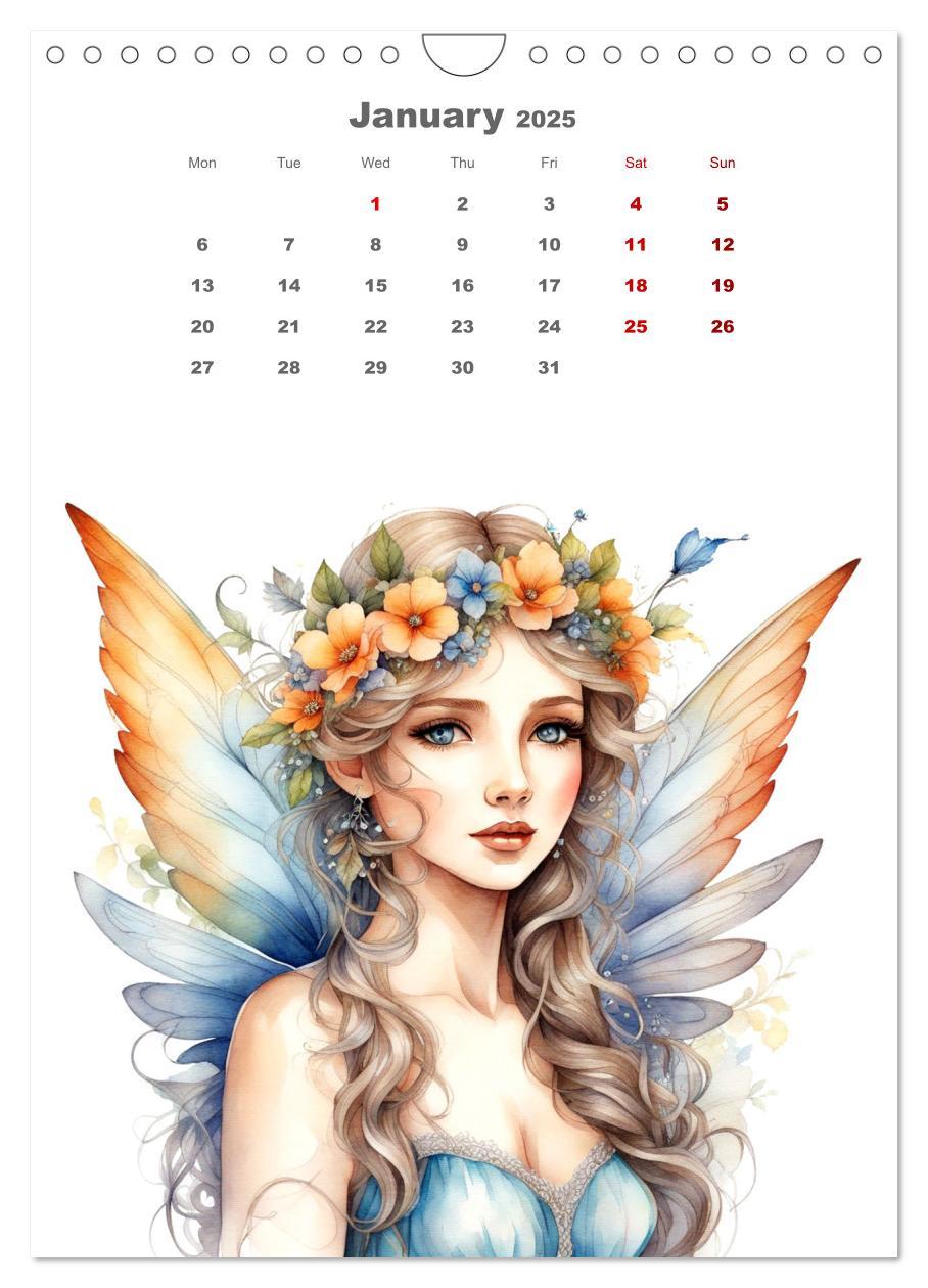 Bild: 9781325924967 | The fairies (Wall Calendar 2025 DIN A4 portrait), CALVENDO 12 Month...