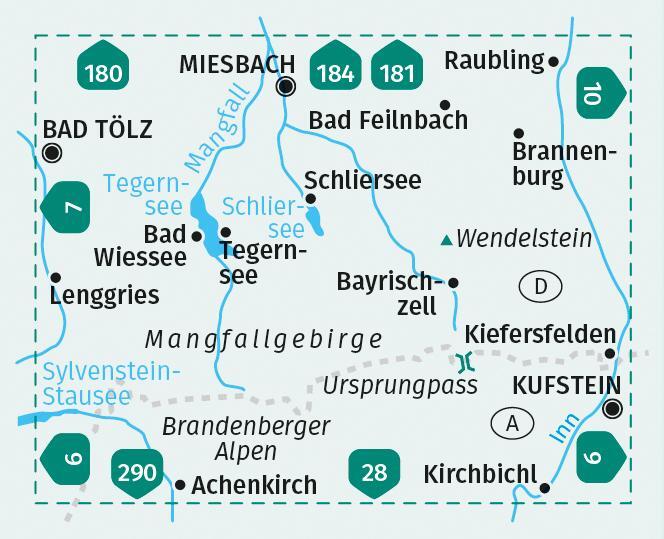 Bild: 9783991212119 | KOMPASS Wanderkarte 8 Tegernsee, Schliersee, Wendelstein 1:50.000