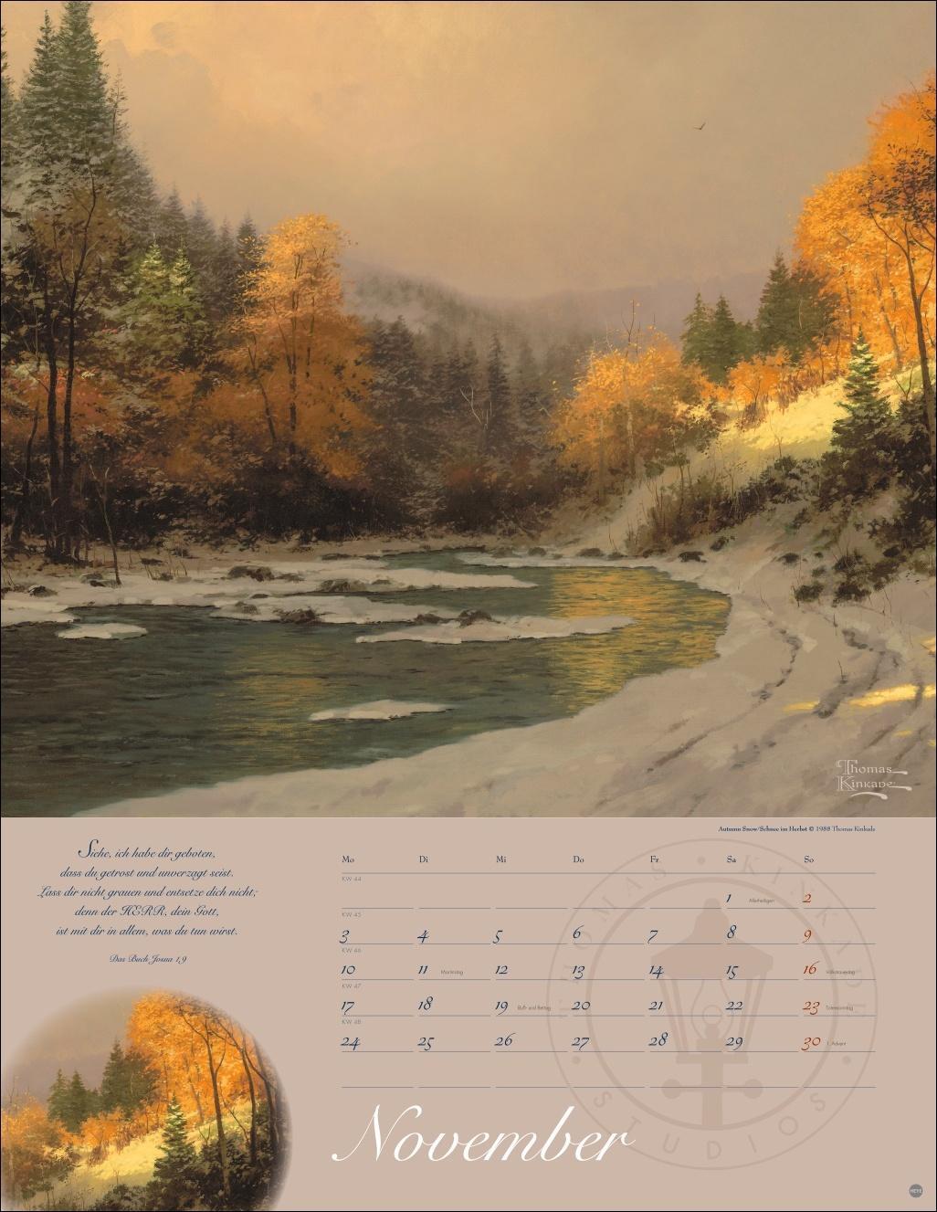 Bild: 9783756405350 | Thomas Kinkade: Land im Licht Kalender 2025 | Thomas Kinkade | 14 S.