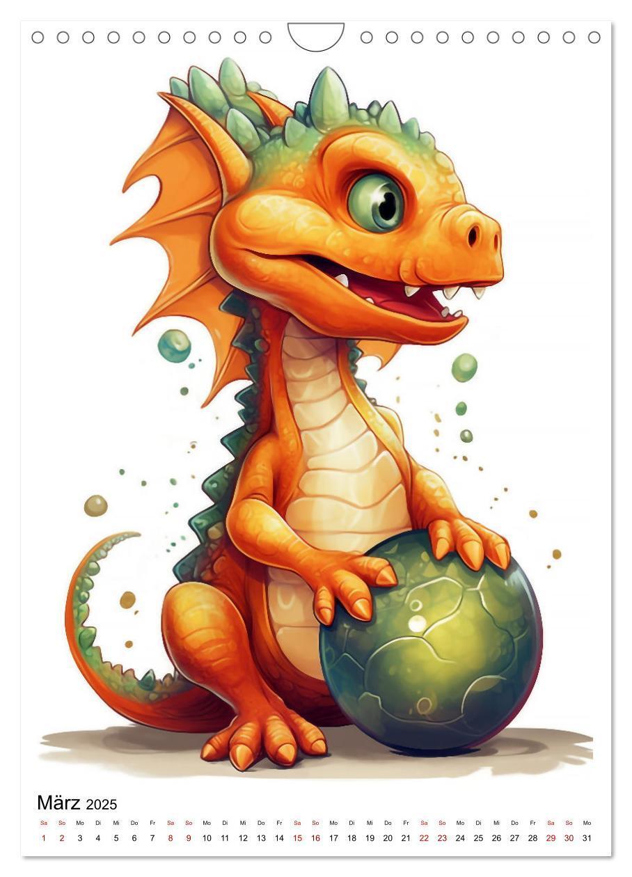 Bild: 9783435869343 | Drachen Kinder (Wandkalender 2025 DIN A4 hoch), CALVENDO...