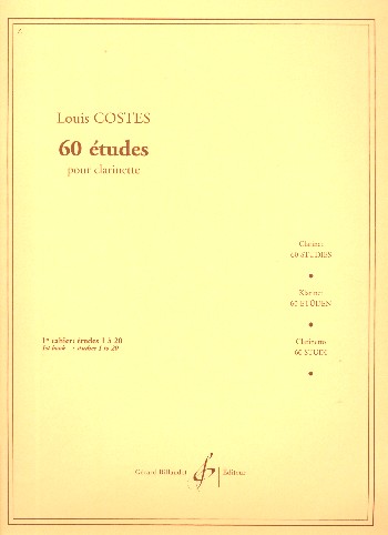 Cover: 9790043919483 | 60 Etudes Volume 1 | Louis Costes | Buch | Gerard Billaudot