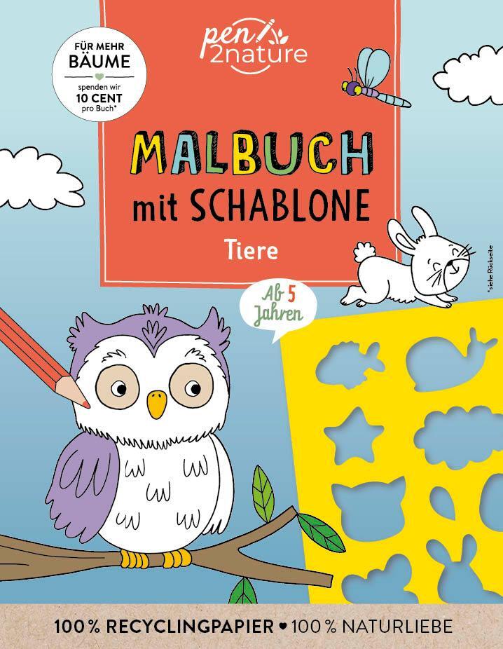 Cover: 9783987641183 | Malbuch mit Schablone. Tiere | Pen2nature | Taschenbuch | 64 S. | 2024