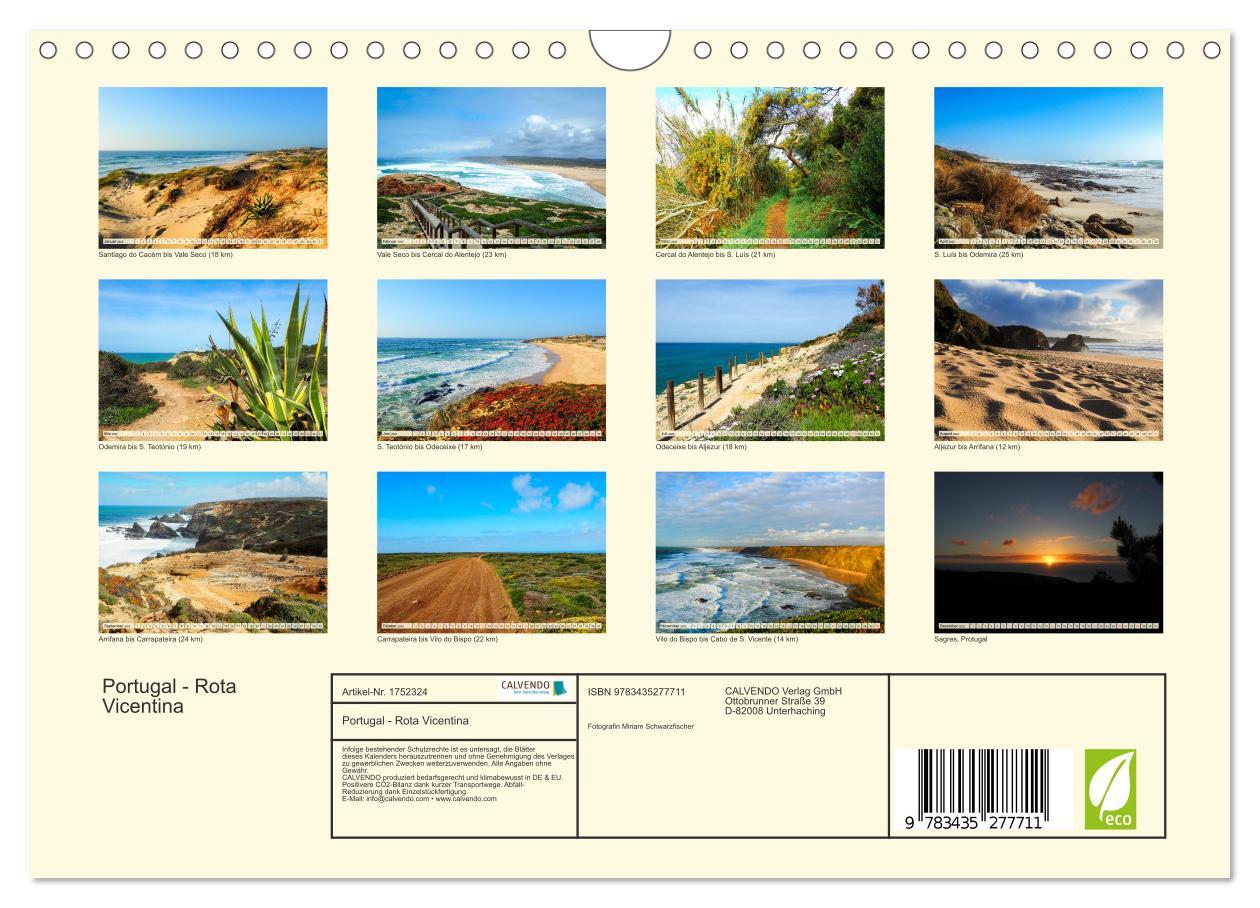 Bild: 9783435277711 | Portugal - Rota Vicentina (Wandkalender 2025 DIN A4 quer), CALVENDO...