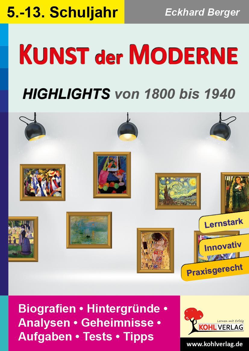 Cover: 9783985581894 | Kunst der Moderne | Highlights von 1800 bis 1940 | Eckhard Berger