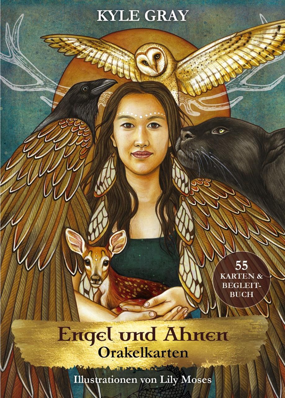 Cover: 9783948512026 | Engel und Ahnen | 55 Orakelkarten und Buch | Kyle Gray | Taschenbuch