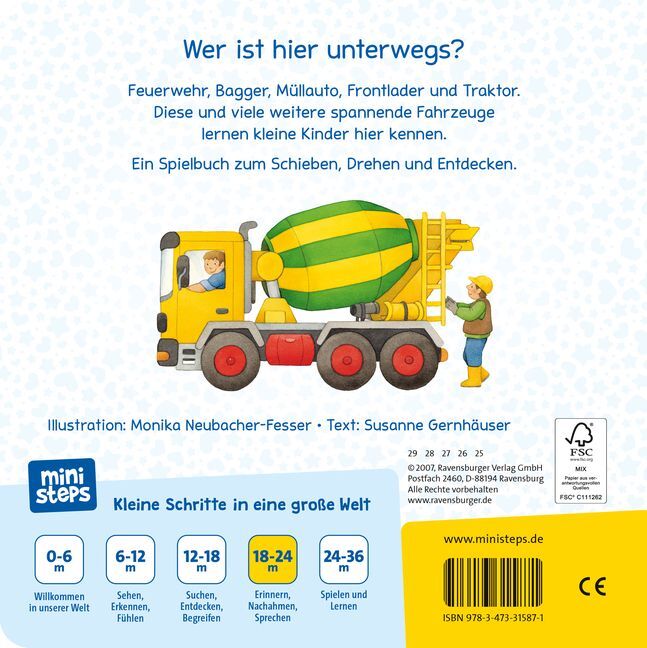 Bild: 9783473315871 | ministeps: Alles, was Räder hat | Mein erstes Fahrzeuge-Spielbuch