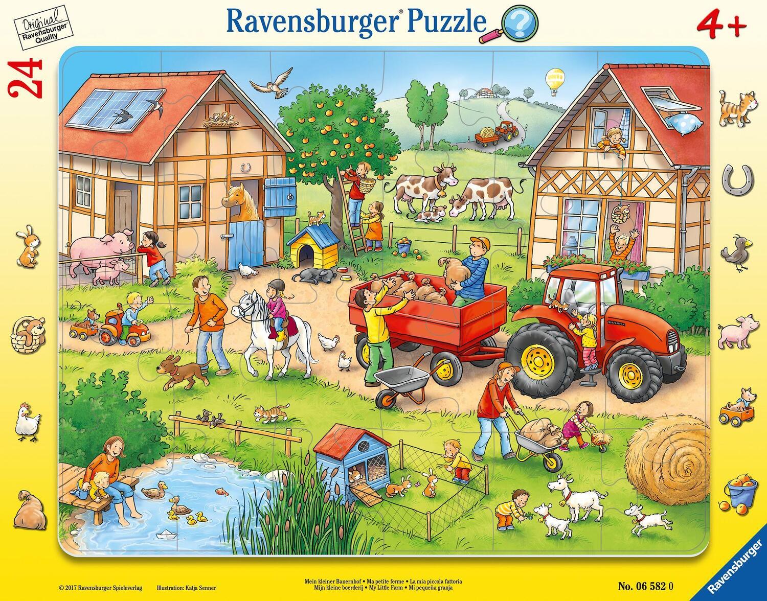 Cover: 4005556065820 | Mein kleiner Bauernhof 24 Teile Rahmenpuzzle | Spiel | Deutsch | 2017