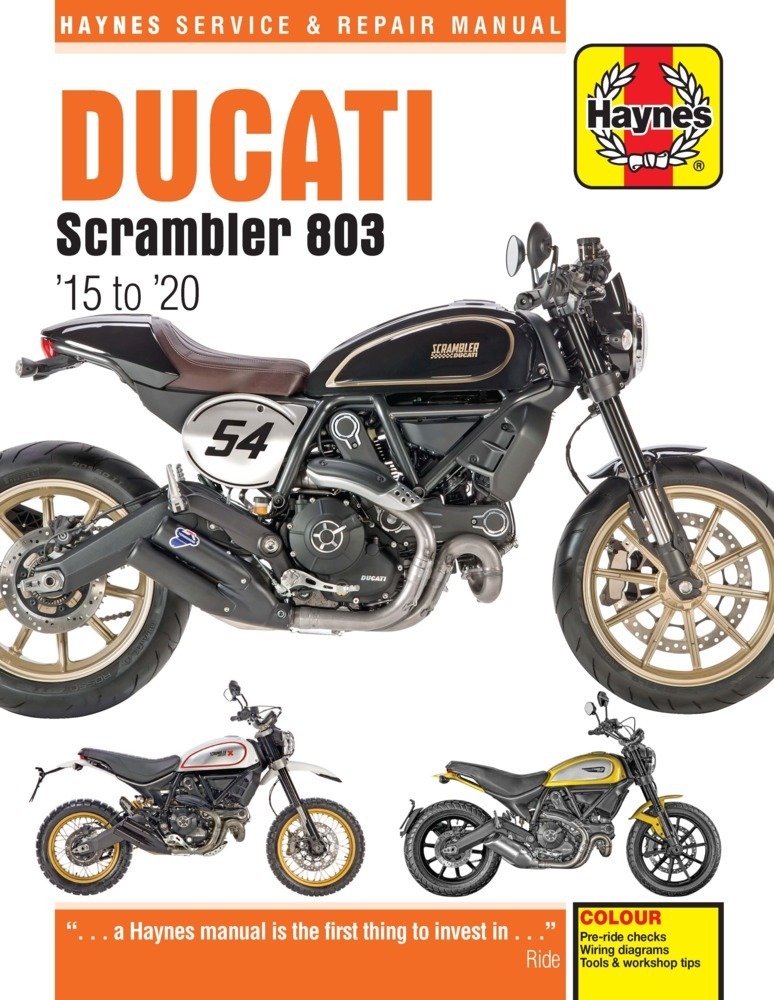 Cover: 9781785214660 | Ducati Scrambler 803 (15 - 20) Haynes Repair Manual | 2015 to 2020