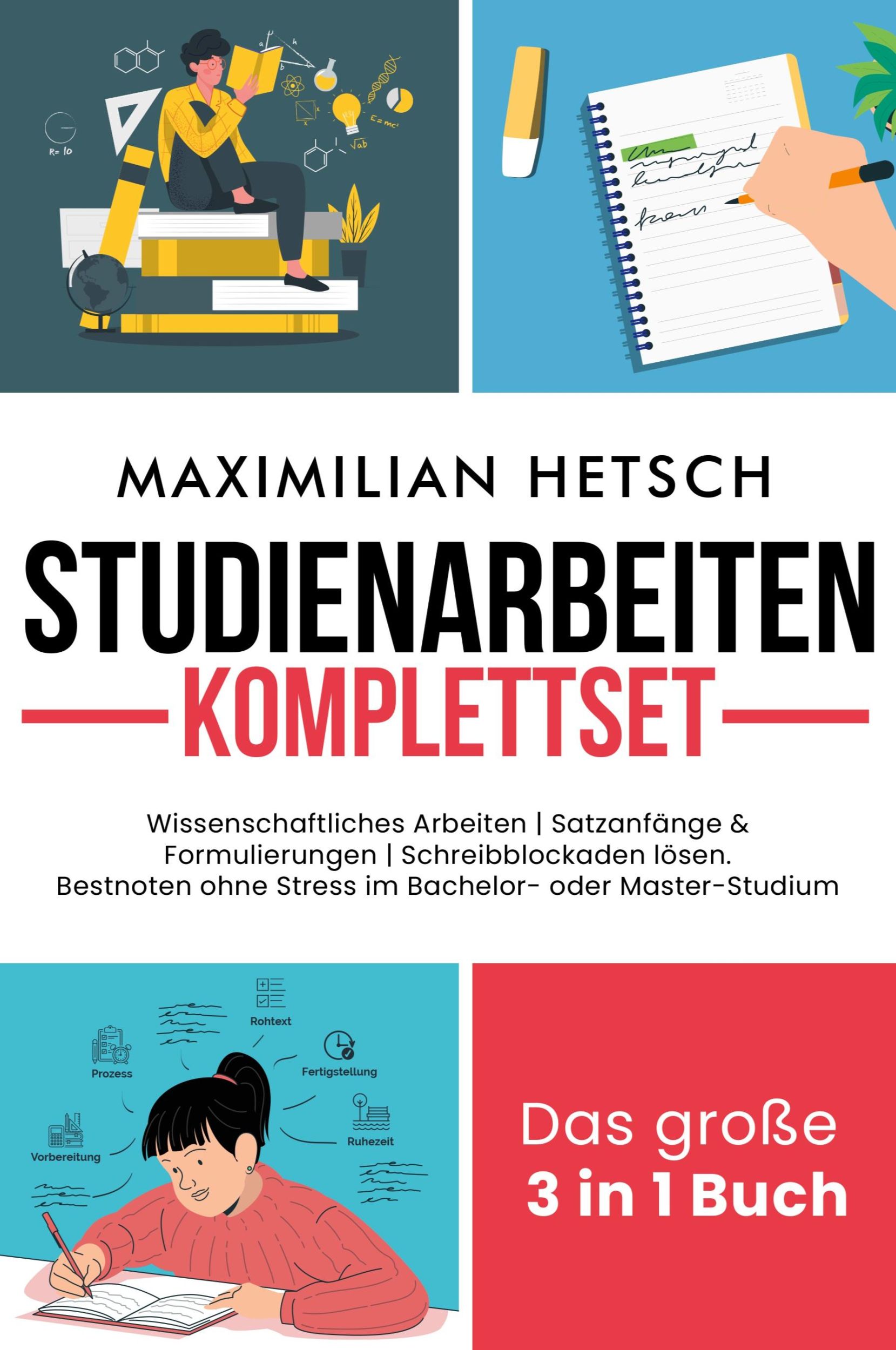 Cover: 9781957667218 | Studienarbeiten Komplettset - Das große 3 in 1 Buch | Hetsch | Buch