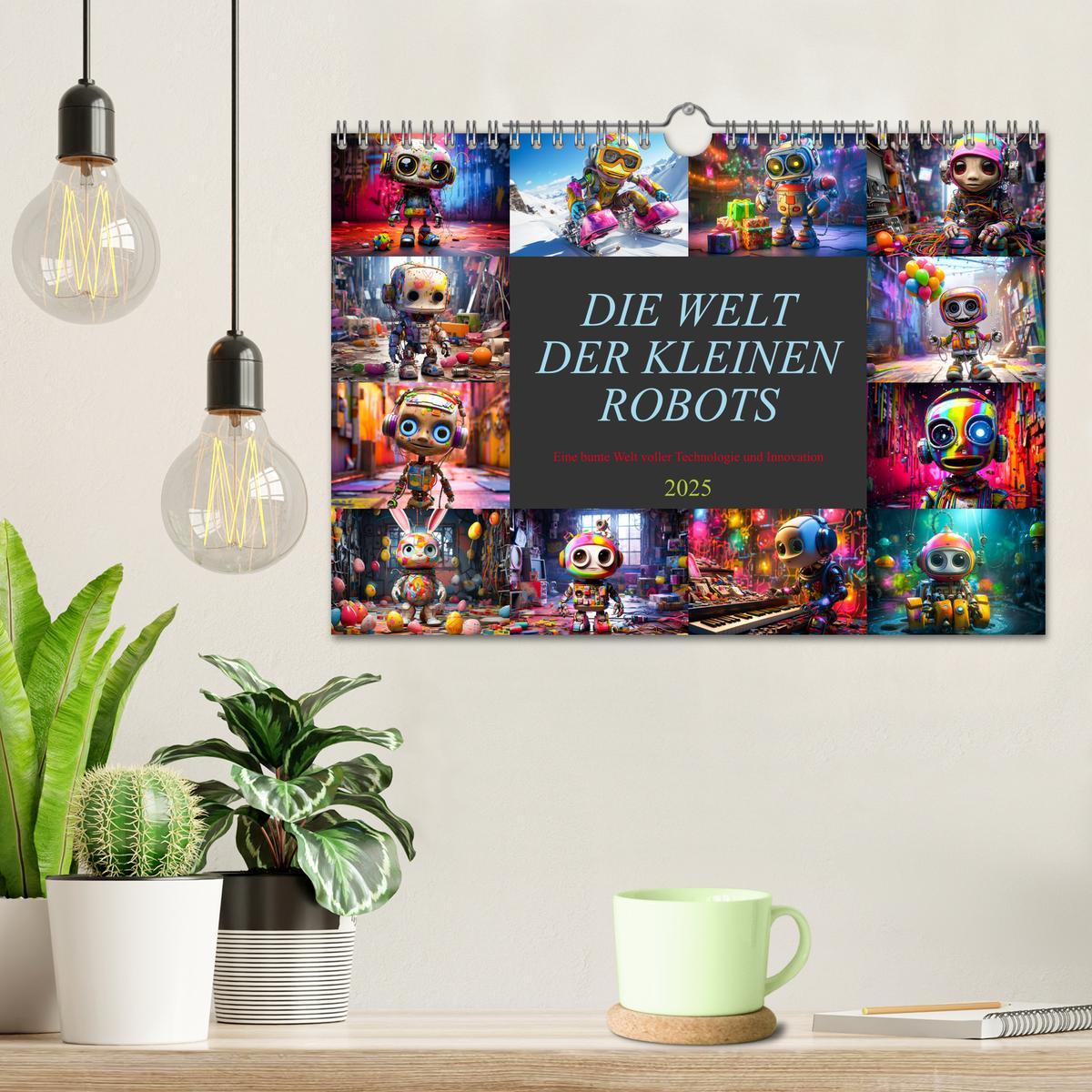 Bild: 9783383854224 | Die Welt der kleinen Robots (Wandkalender 2025 DIN A4 quer),...