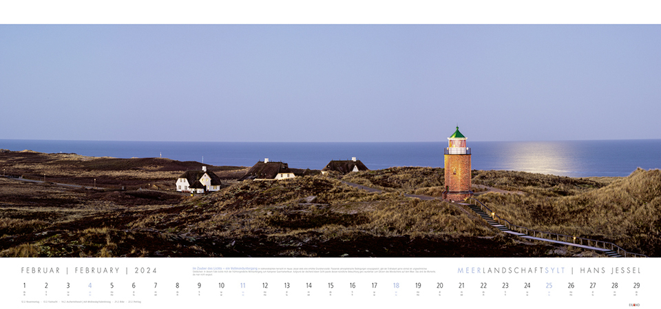 Bild: 9783964023049 | Meerlandschaft SYLT Kalender 2024. Großer Panorama-Wandkalender mit...