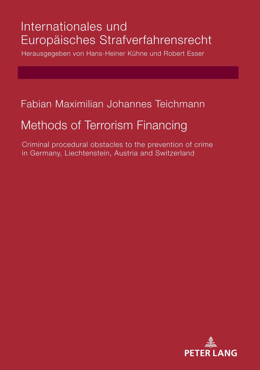 Cover: 9783631864326 | Methods of Terrorism Financing | Fabian Teichmann | Buch | Englisch