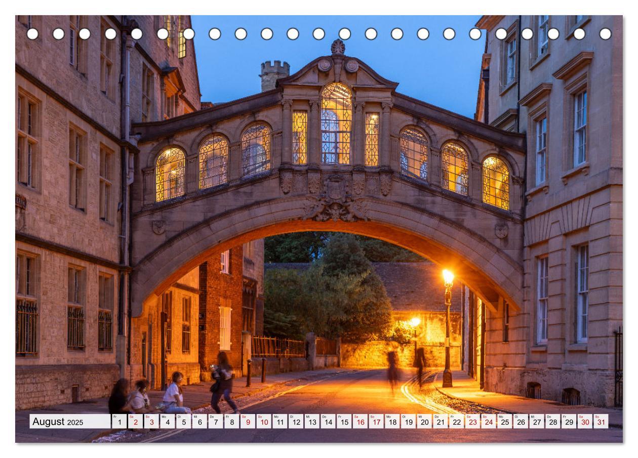 Bild: 9783383870859 | England - Oxford (Tischkalender 2025 DIN A5 quer), CALVENDO...