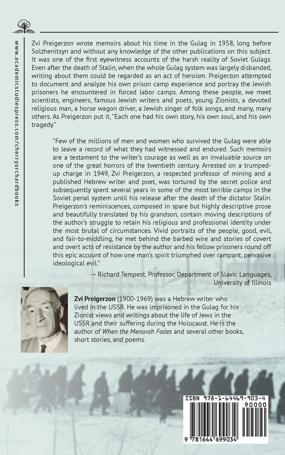Rückseite: 9781644699041 | Memoirs of a Jewish Prisoner of the Gulag | Zvi Preigerzon | Buch