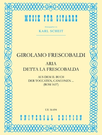 Cover: 9790008005572 | Aria Detta | Girolamo Frescobaldi | Buch | Deutsch | Universal Edition