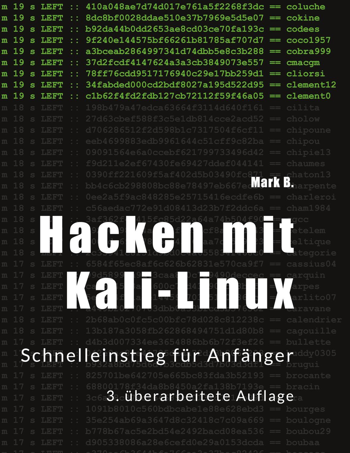 Cover: 9783758307799 | Hacken mit Kali-Linux | Schnelleinstieg für Anfänger | Mark B. | Buch