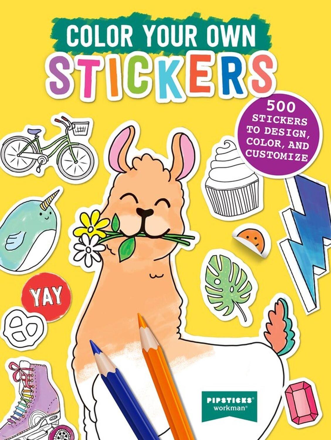 Cover: 9781523517176 | Color Your Own Stickers | 500 Stickers to Design, Color, and Customize