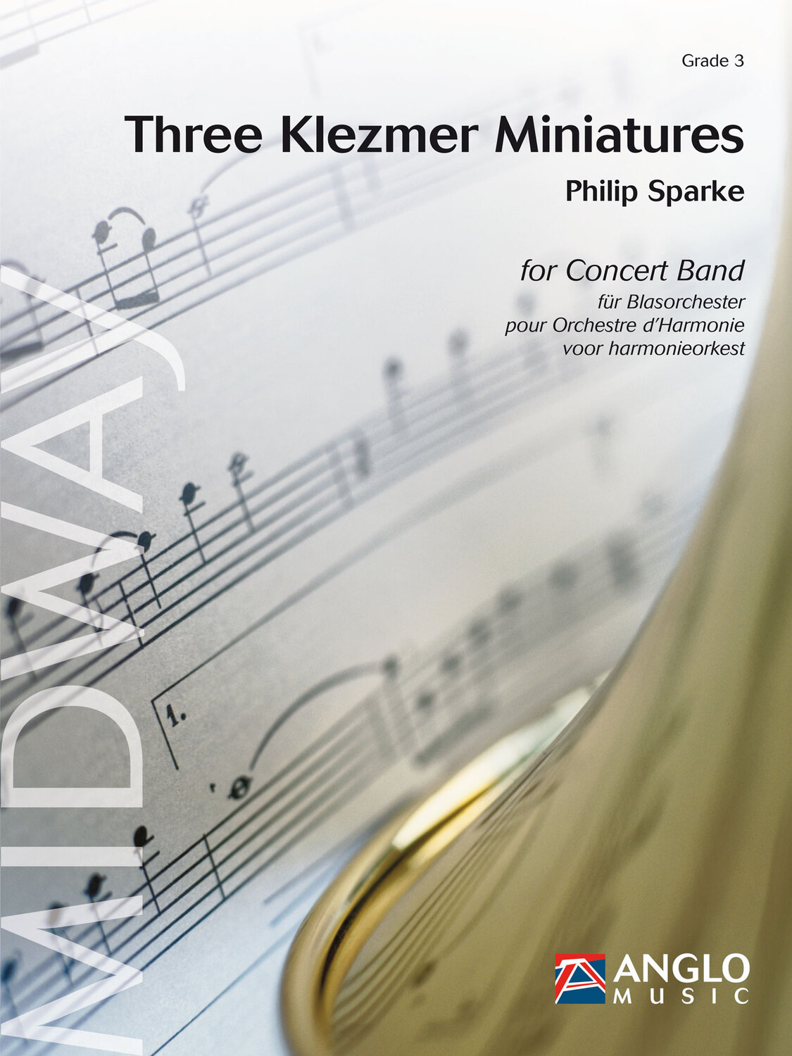 Cover: 9790570292752 | Three Klezmer Miniatures | Philip Sparke | Anglo Music Midway Series