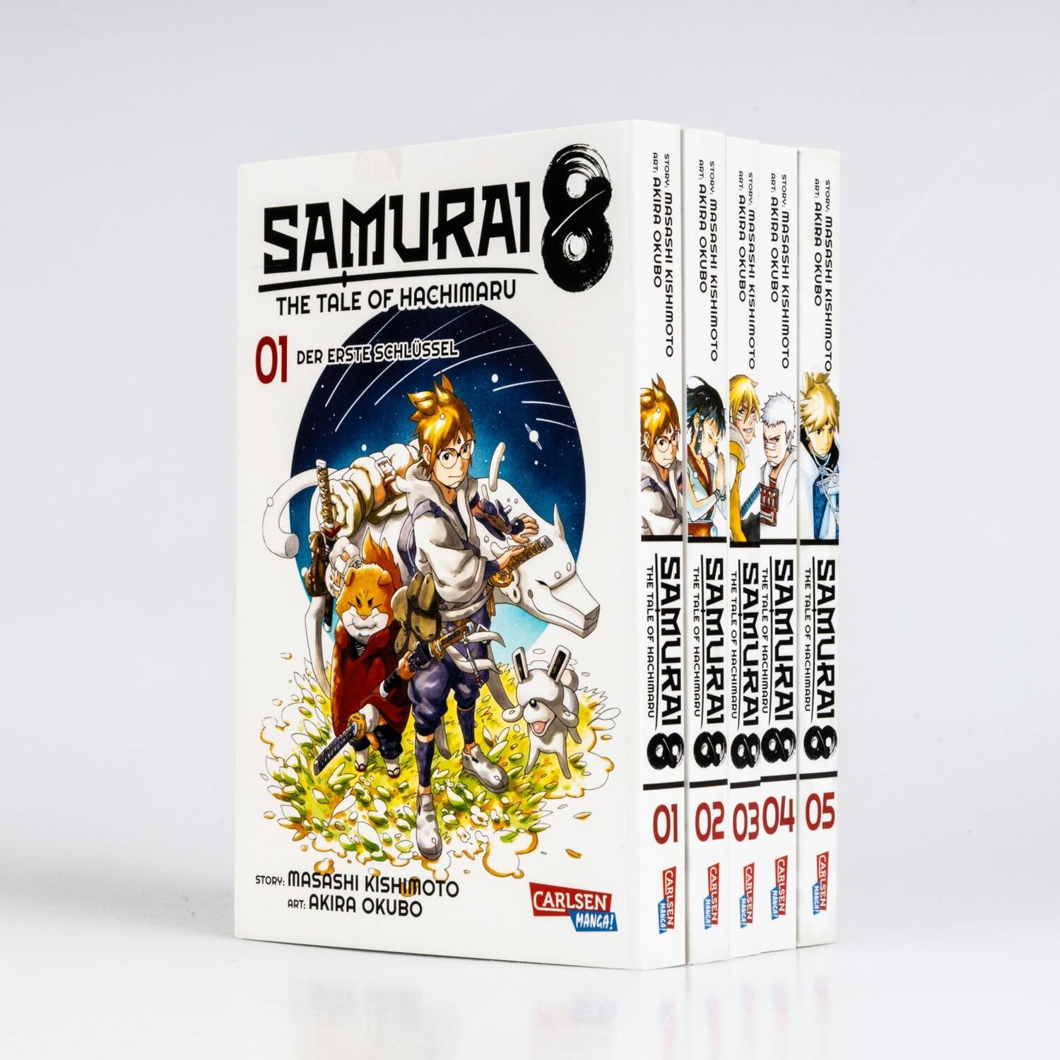 Bild: 9783551027504 | Samurai8 Komplettpack 1-5 | Masashi Kishimoto (u. a.) | Box | Samurai8