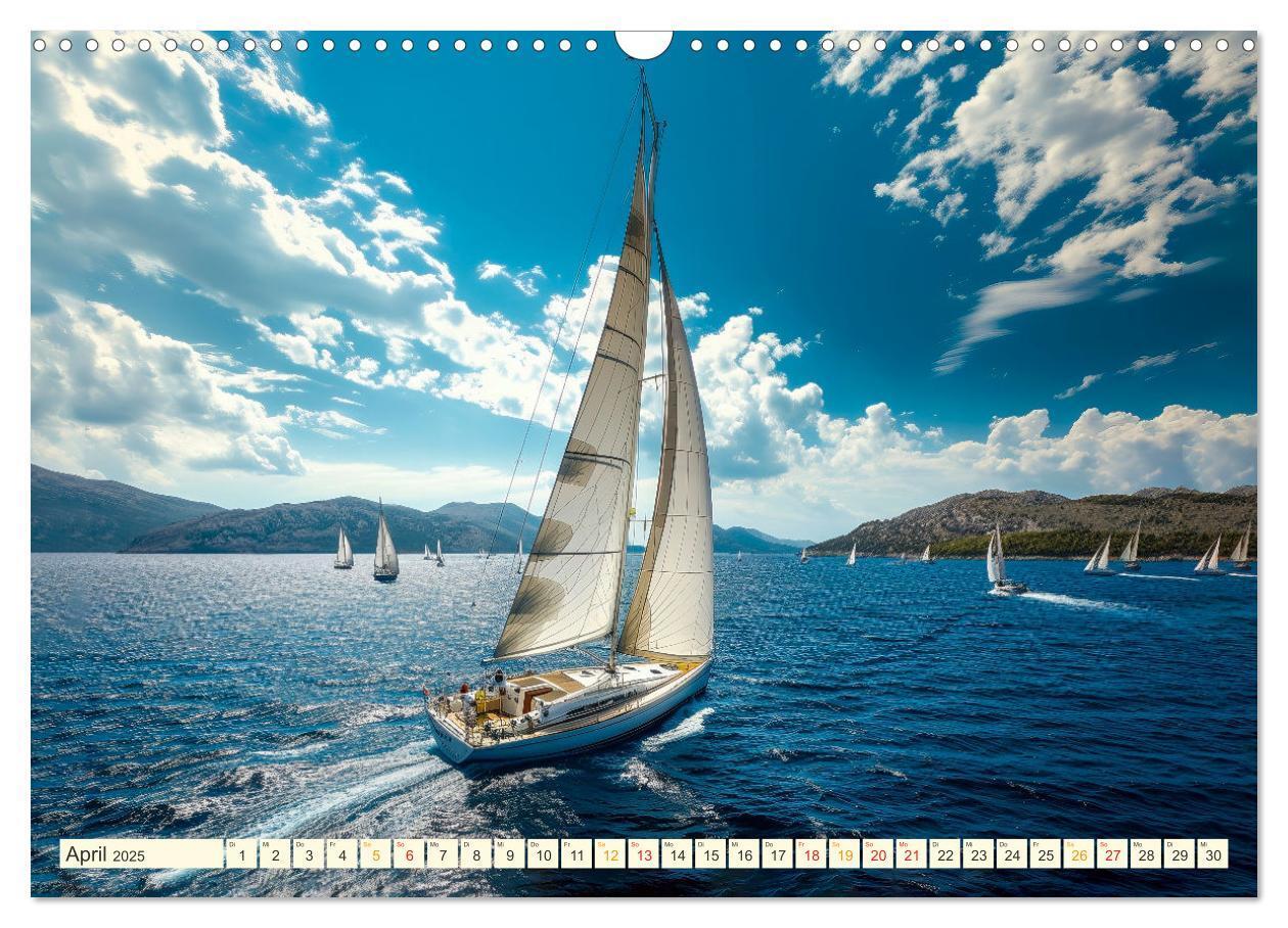 Bild: 9783383779596 | Segeln - schöne Momente (Wandkalender 2025 DIN A3 quer), CALVENDO...