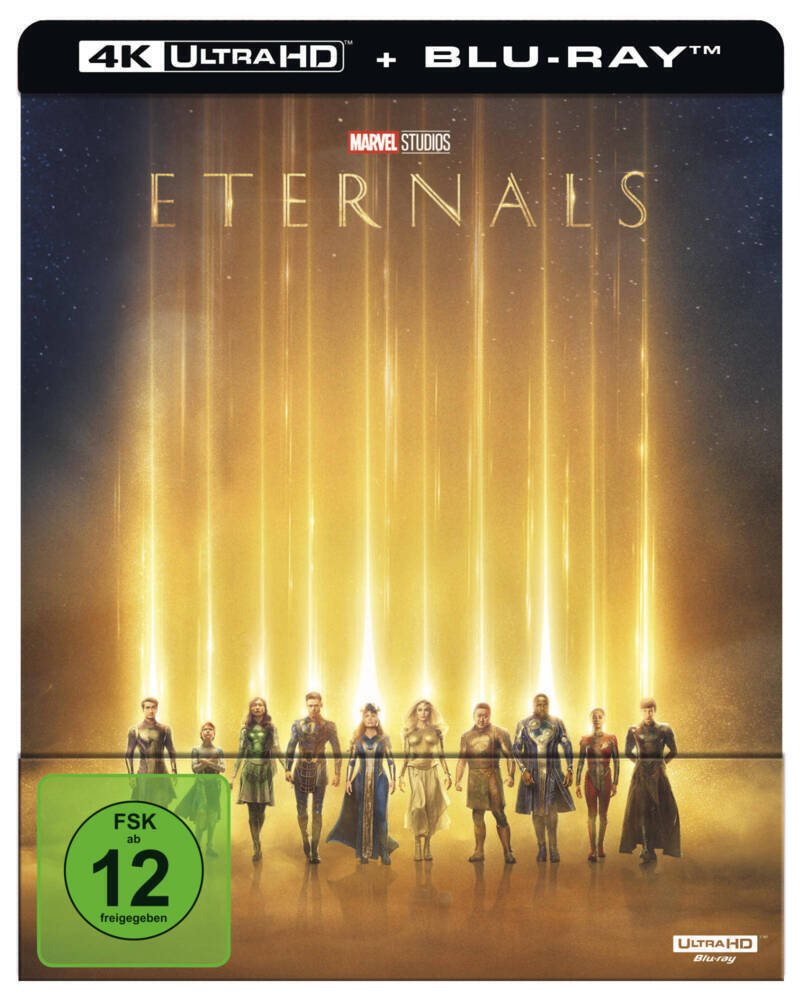 Cover: 8717418603410 | Eternals 4K, 1 UHD-Blu-ray (Steelbook Edition) | USA | Chloe Zhao