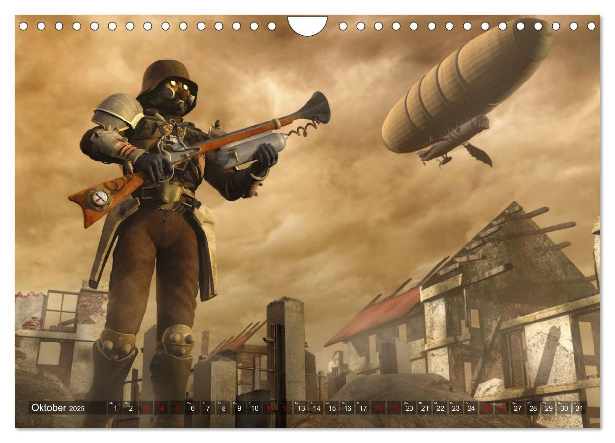 Bild: 9783435203178 | Steampunk Träume (Wandkalender 2025 DIN A4 quer), CALVENDO...