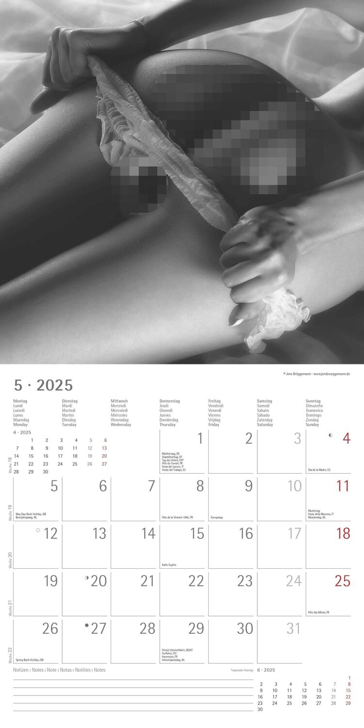 Bild: 4251732340988 | Feminine 2025 - Broschürenkalender 30x30 cm (30x60 geöffnet) -...